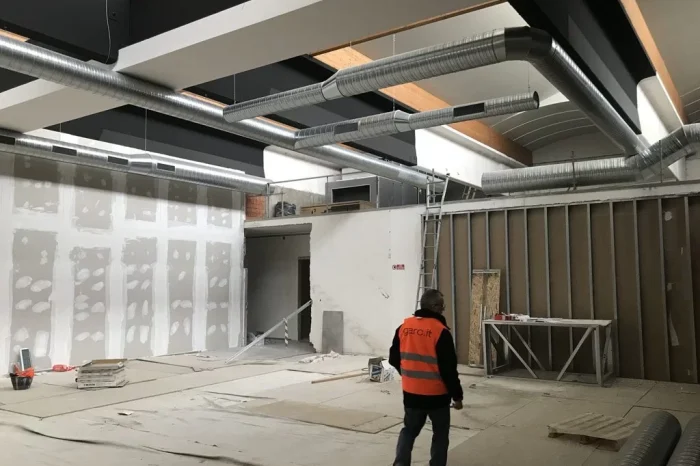 New air-conditioning system in the Liu Jo canteen, Carpi (Italy) 2