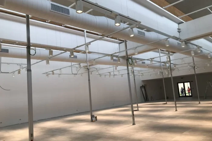Nuovo impianto di distribuzione aria presso spaccio aziendale Liu Jo, Carpi (Italia)